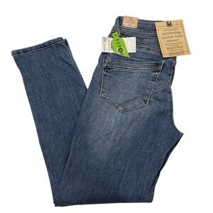 Democracy Jeans Ab Technology Womens 4 Tapered Leg High Rise Slimming Comfort